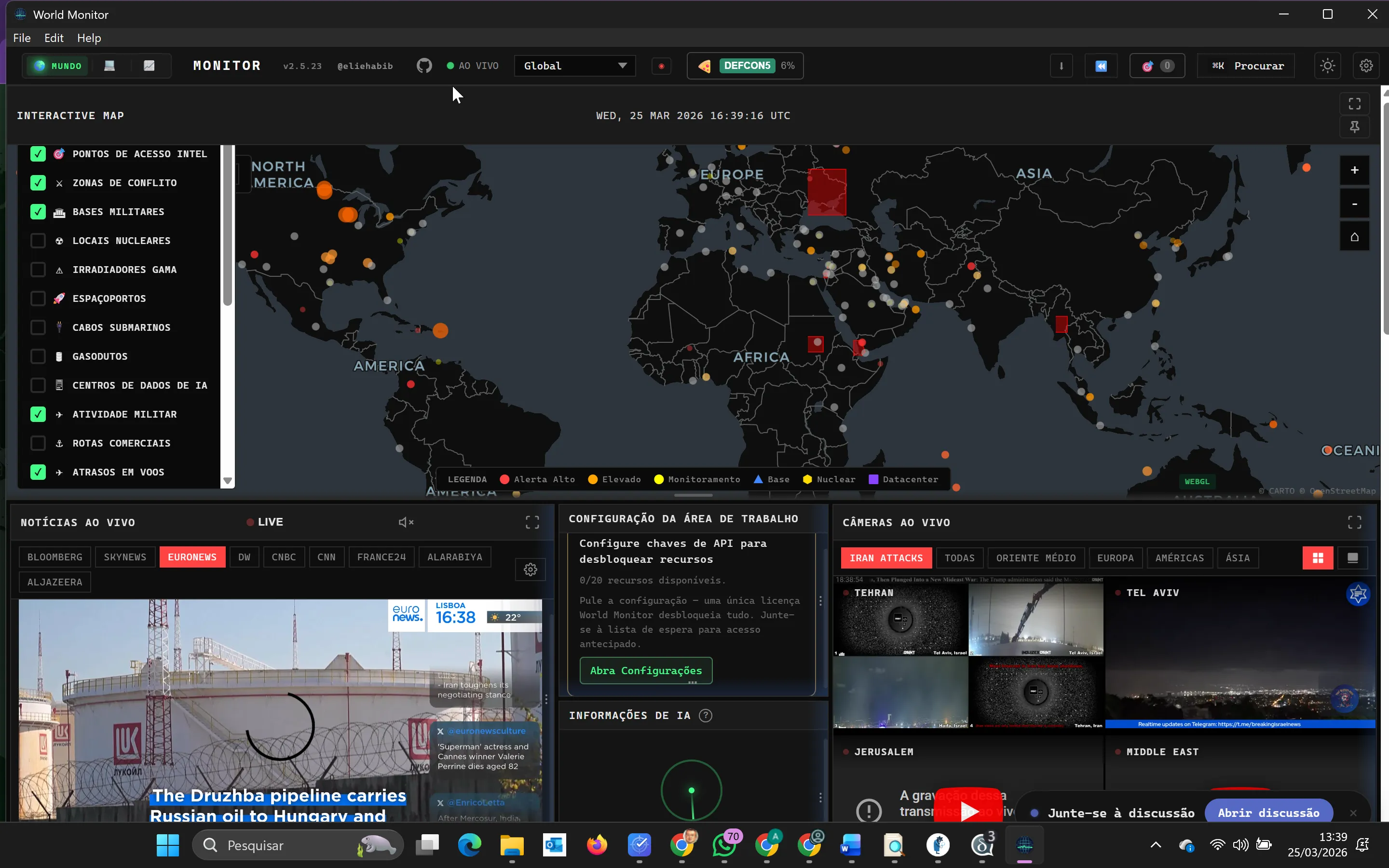 Toll: Word Monitor - Informações em Tempo Real do Mundo Todo